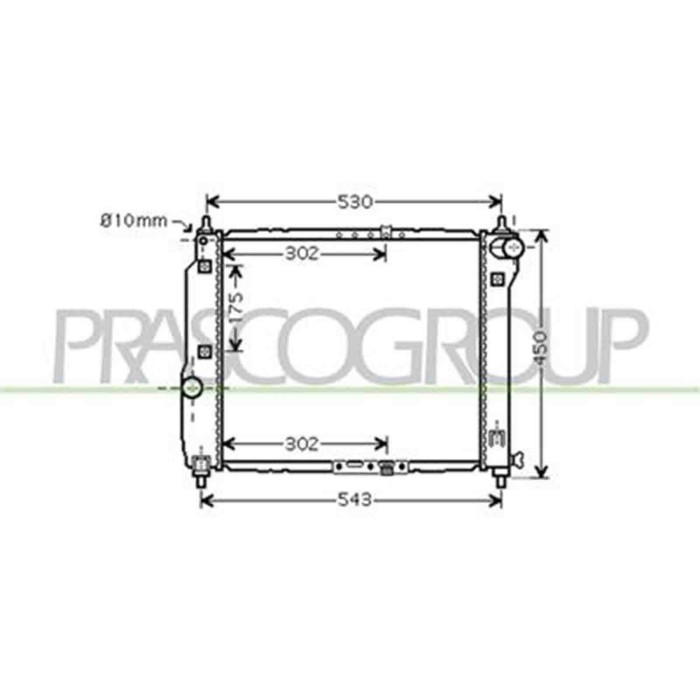 DW326R001_1.JPG Radiatore Per Chevrolet/daewoo Kalos Dal 2002 Al 2006