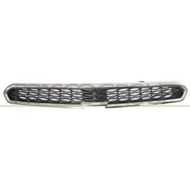 DW3422001_1.JPG Griglia Radiatore Superiore Nera Con Modanatura Cromata Per Chevrolet/daewoo Spark Dal 2013 Al 2015