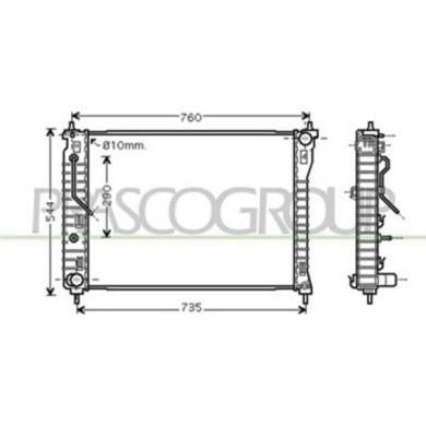DW720R005_1.JPG Radiatore Per Chevrolet/daewoo Captiva Dal 2006 Al 2010