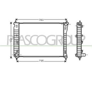 DW722R001_1.JPG Radiatore Per Chevrolet/daewoo Captiva Dal 2011 Al 2015