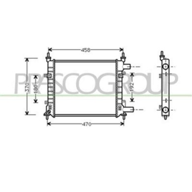 FD006R003_1.JPG Radiatore Per Ford Ka Dal 1996 Al 2002