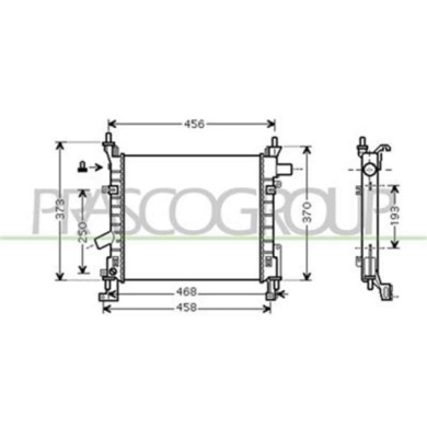 FD007R003_1.JPG Radiatore Per Ford Ka Dal 2003 Al 2007