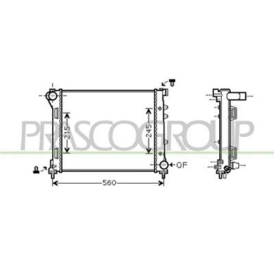 FD008R002_1.JPG Radiatore Per Ford Ka Dal 2008 Al 2016