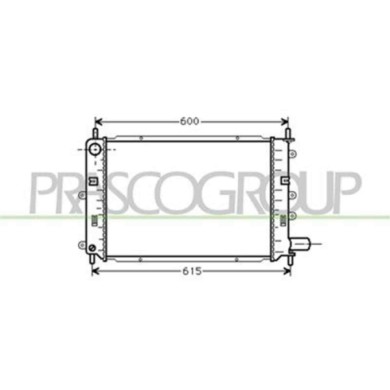 FD024R005_1.JPG Radiatore Per Ford Orion Dal 1990 Al 1992