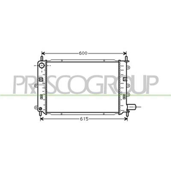 FD024R005_1.JPG Radiatore Per Ford Orion Dal 1990 Al 1992