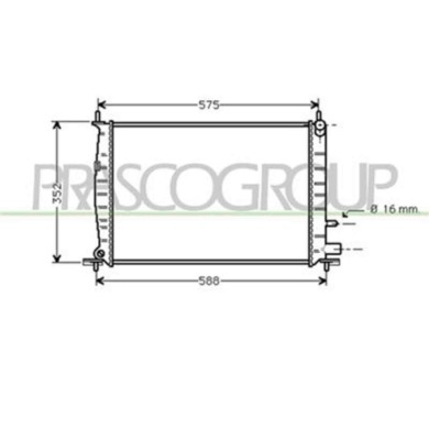 FD050R004_1.JPG Radiatore Per Ford Fiesta Mk Iv / Courier Van Dal 1996 Al 1999