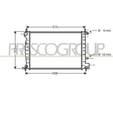 FD050R010_1.JPG Radiatore Per Ford Fiesta Mk Iv / Courier Van Dal 1996 Al 1999