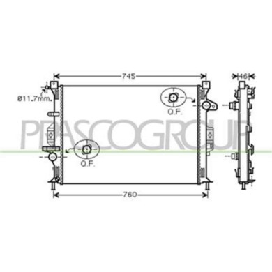 FD079R001_1.JPG Radiatore Per Ford Galaxy Dal 2006 Al 2010