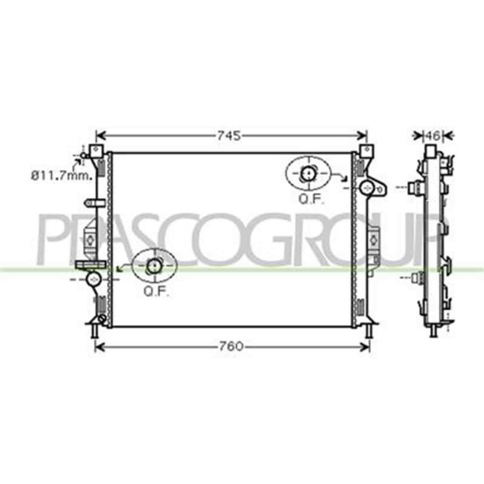 FD079R001_1.JPG Radiatore Per Ford Galaxy Dal 2006 Al 2010