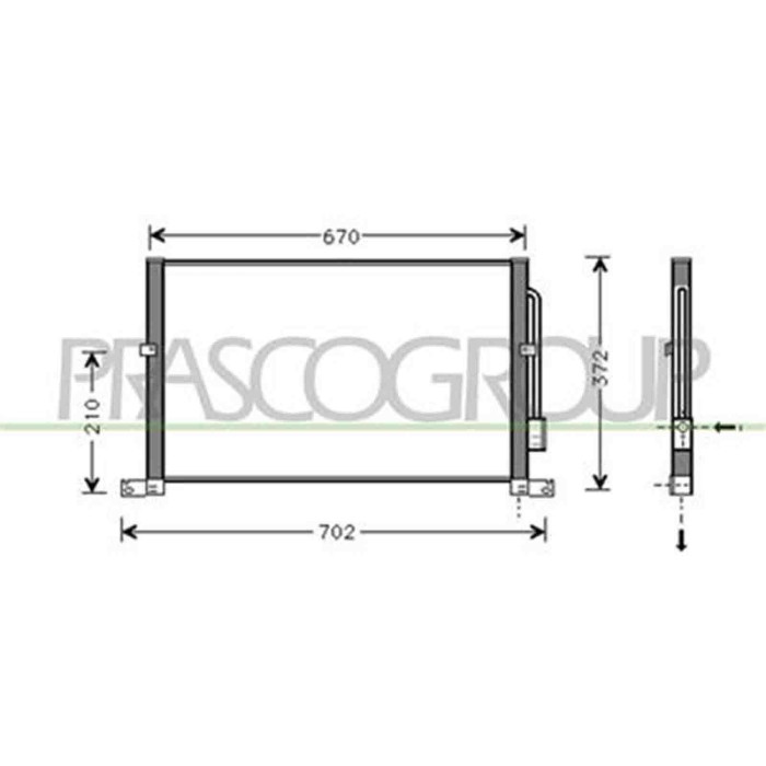 FD107C001_1.JPG Condensatore Per Ford Mondeo Dal 2000 Al 2003