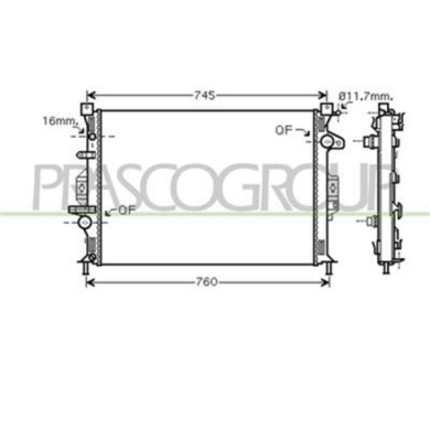 FD110R005_1.JPG Radiatore Per Ford Mondeo Dal 2007 Al 2010
