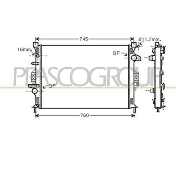 FD110R005_1.JPG Radiatore Per Ford Mondeo Dal 2007 Al 2010