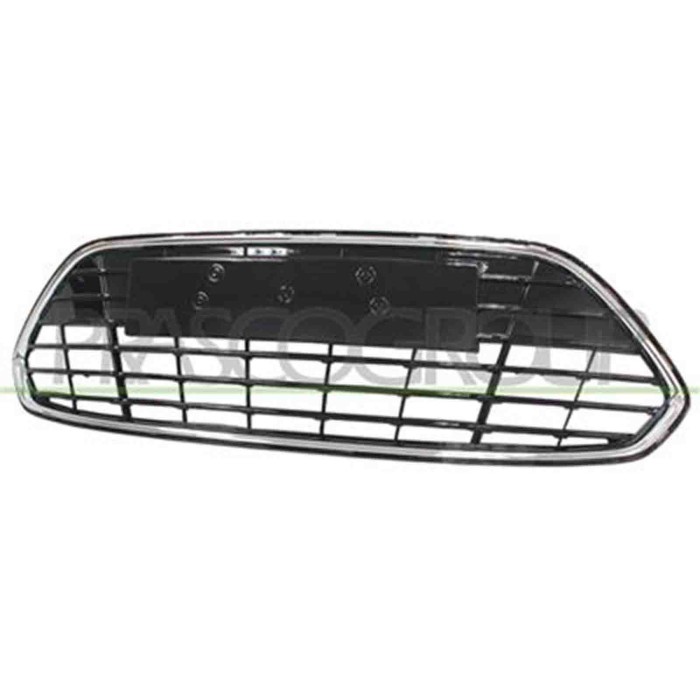 FD1122120_1.JPG Griglia Centrale Paraurti Nera Lucida Con Cornice Cromata Per Ford Mondeo Dal 2010 Al 2014