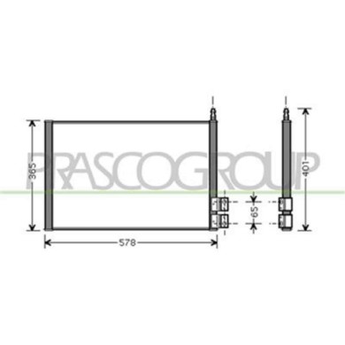 FD340C001_1.JPG Condensatore Per Ford Fiesta Mk V Dal 2002 Al 2005