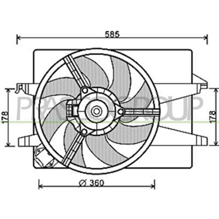 FD340F005_1.JPG Ventola Per Ford Fiesta Mk V Dal 2002 Al 2005