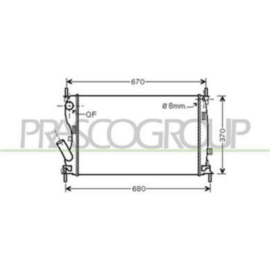 FD340R005_1.JPG Radiatore Per Ford Fiesta Mk V Dal 2002 Al 2005