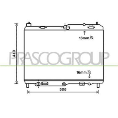 FD342R001_1.JPG Radiatore Per Ford Fiesta Mk V Dal 2006 Al 2008