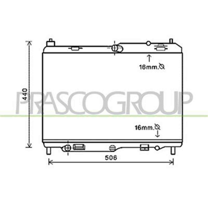FD342R001_1.JPG Radiatore Per Ford Fiesta Mk V Dal 2006 Al 2008