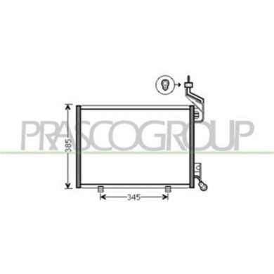 FD344C002_1.JPG Condensatore Per Ford Fiesta Mk Vi Dal 2008 Al 2012