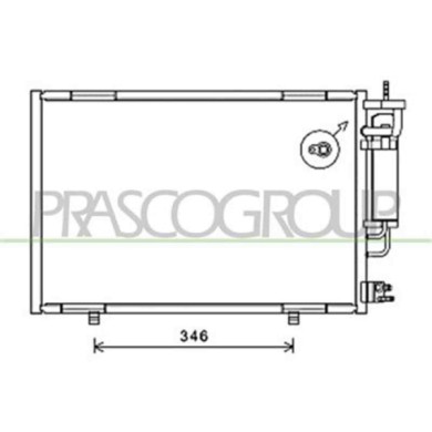 FD344C003_1.JPG Condensatore Per Ford Fiesta Mk Vi Dal 2008 Al 2012