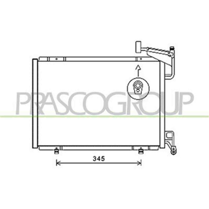 FD344C005_1.JPG Condensatore Per Ford Fiesta Mk Vi Dal 2008 Al 2012