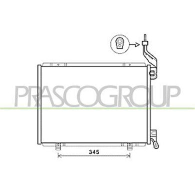 FD344C006_1.JPG Condensatore Per Ford Fiesta Mk Vi Dal 2008 Al 2012