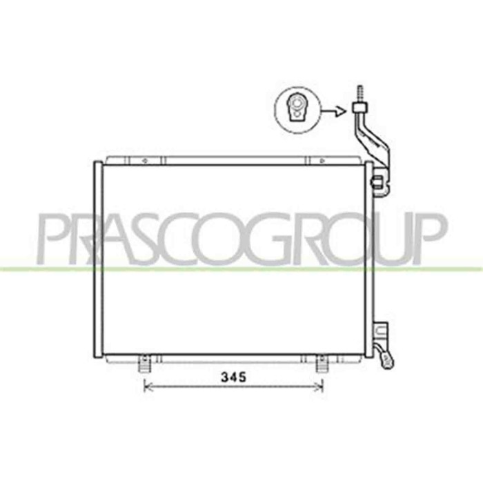 FD344C006_1.JPG Condensatore Per Ford Fiesta Mk Vi Dal 2008 Al 2012