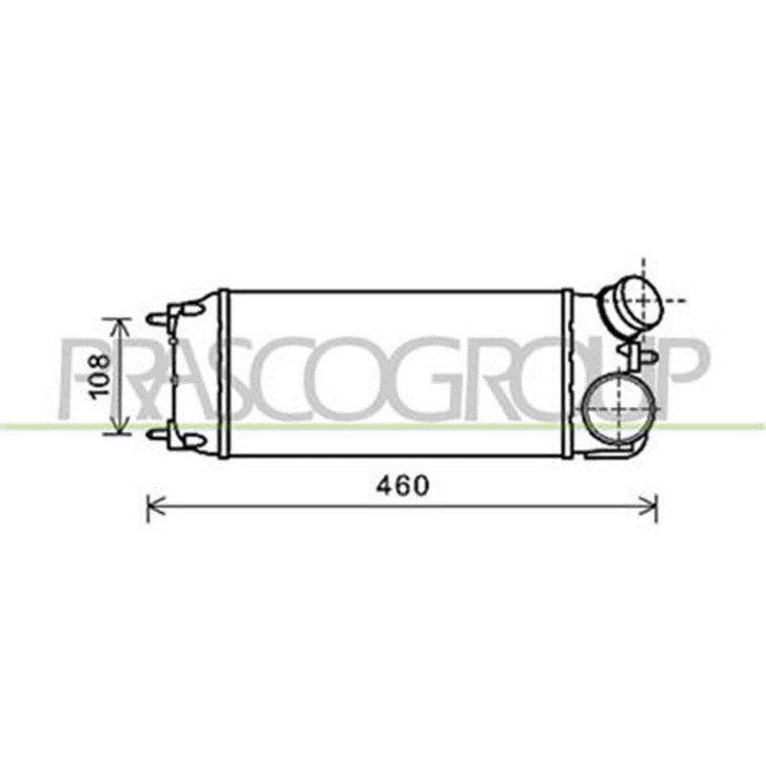 FD344N001_1.JPG Intercooler Per Ford Fiesta Mk Vi Dal 2008 Al 2012