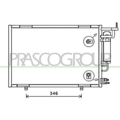 FD346C001_1.JPG Condensatore Per Ford Fiesta Mk Vi Dal 2013 Al 2017