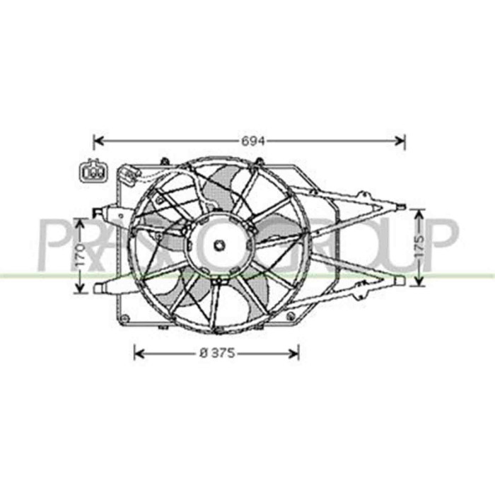 FD420F003_1.JPG Ventola Per Ford Focus Dal 1998 Al 2001