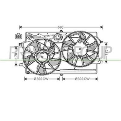 FD420F007_1.JPG Ventola Per Ford Focus Dal 1998 Al 2001