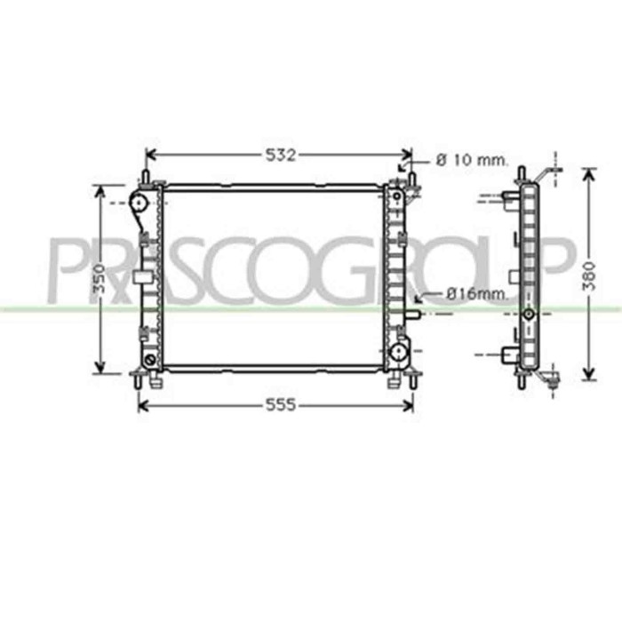 FD420R001_1.JPG Radiatore Per Ford Focus Dal 1998 Al 2001