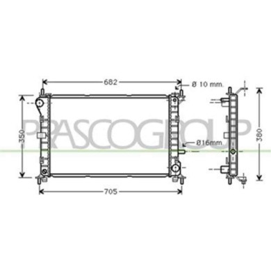 FD420R002_1.JPG Radiatore Per Ford Focus Dal 1998 Al 2001