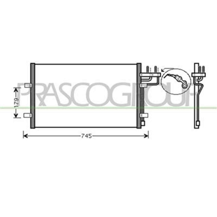 FD422C001_1.JPG Condensatore Per Ford Focus Dal 2001 Al 2005