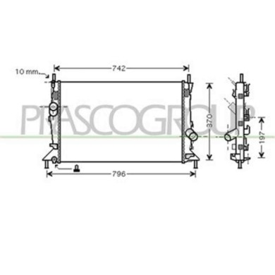 FD424R003_1.JPG Radiatore Per Ford Focus Dal 2005 Al 2007