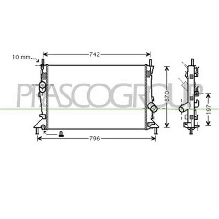 FD424R003_1.JPG Radiatore Per Ford Focus Dal 2005 Al 2007