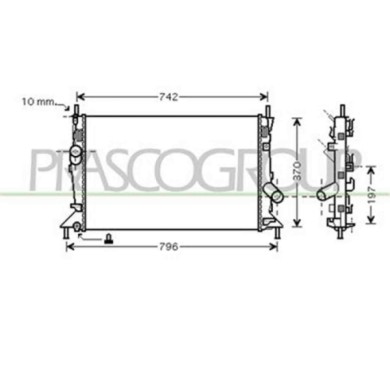 FD424R005_1.JPG Radiatore Per Ford Focus Dal 2005 Al 2007
