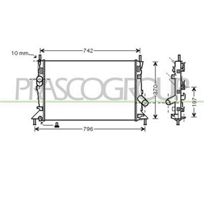 FD424R005_1.JPG Radiatore Per Ford Focus Dal 2005 Al 2007
