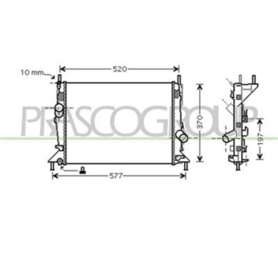 FD424R006_1.JPG Radiatore Per Ford Focus Dal 2005 Al 2007