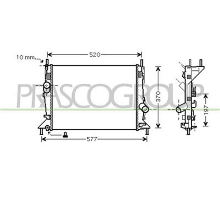 FD424R006_1.JPG Radiatore Per Ford Focus Dal 2005 Al 2007