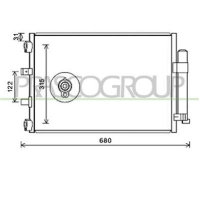 FD428C002_1.JPG Condensatore Per Ford Focus Dal 2011 Al 2014