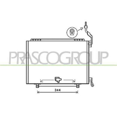 FD602C008_1.JPG Condensatore Per Ford B-max Dal 2012 Al 2017