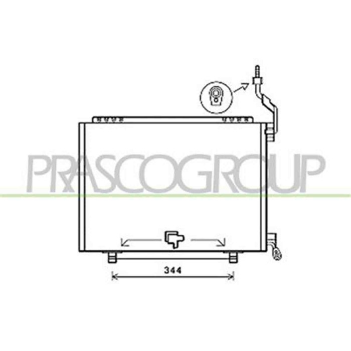 FD602C008_1.JPG Condensatore Per Ford B-max Dal 2012 Al 2017