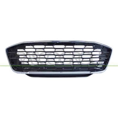 FD6202001_2.JPG Griglia Radiatore Nera Lucida Con Cornice Cromata Per Ford Puma Dal 2019