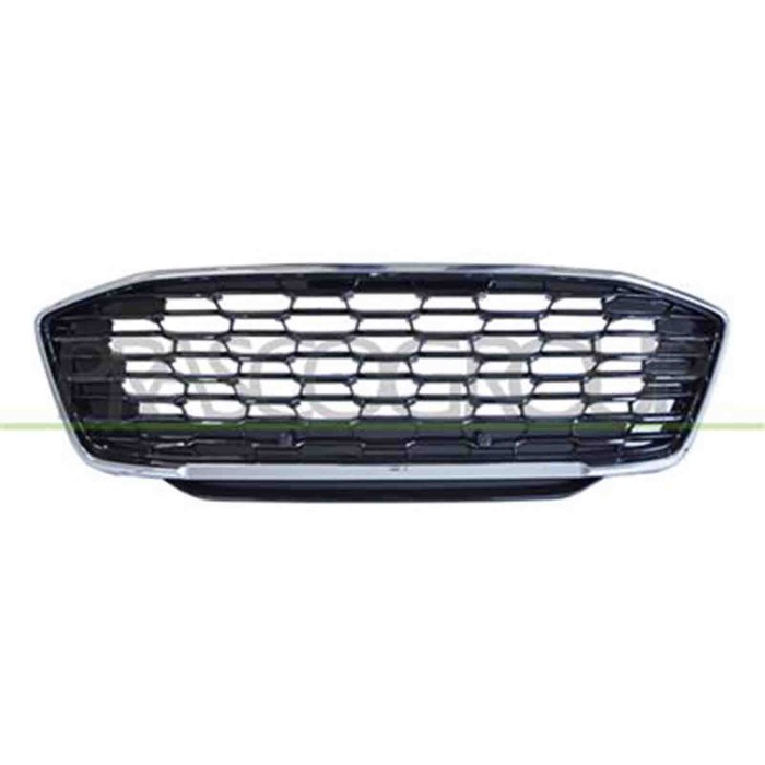FD6202001_2.JPG Griglia Radiatore Nera Lucida Con Cornice Cromata Per Ford Puma Dal 2019