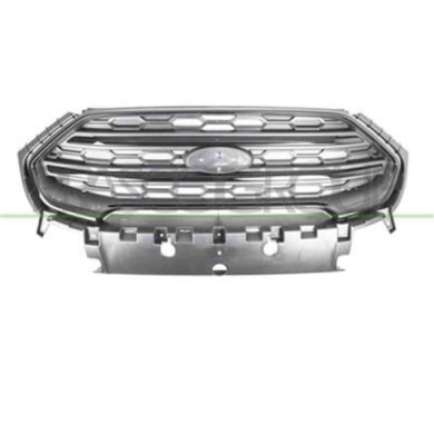 FD7522001_1.JPG Griglia Radiatore Nera Con Modanature E Cornice Nera Lucida Per Ford Ecosport Dal 2018