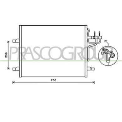 FD802C001_1.JPG Condensatore Per Ford Kuga Dal 2008 Al 2012