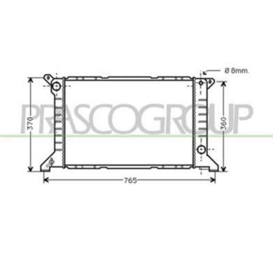 FD908R003_1.JPG Radiatore Per Ford Transit Mk V Dal 1994 Al 2000