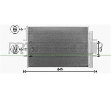 FD912C002_1.JPG Condensatore Per Ford Transit Dal 2006 Al 2013
