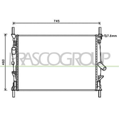 FD912R004_1.JPG Radiatore Per Ford Transit Dal 2006 Al 2013